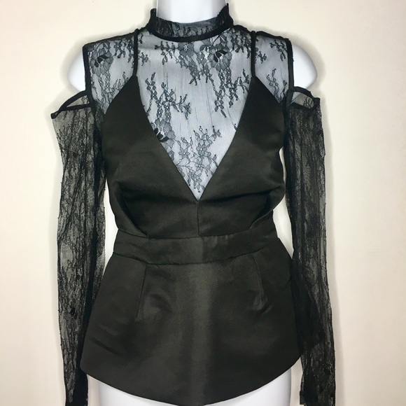 MUSTARD-SEED🖤 LACE AND CAMI TOP - Picture 2 of 6